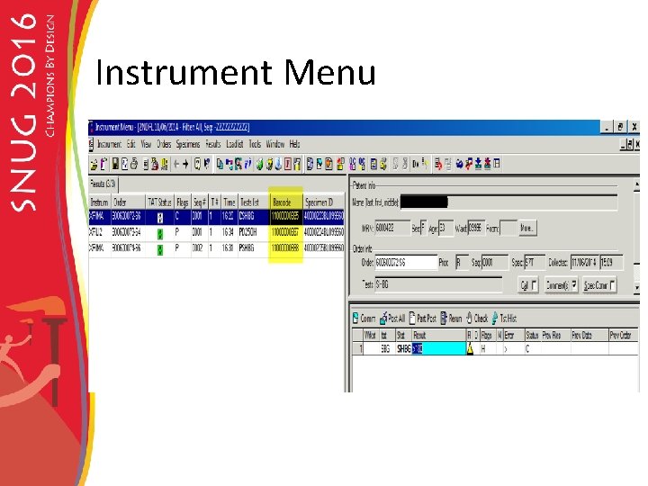 Instrument Menu 