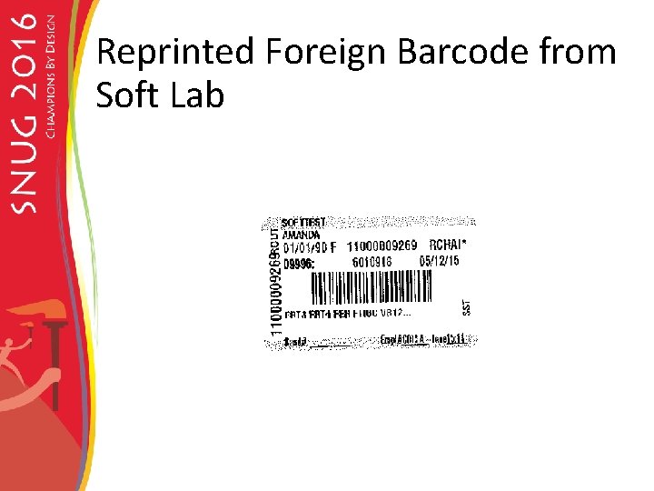 Reprinted Foreign Barcode from Soft Lab 