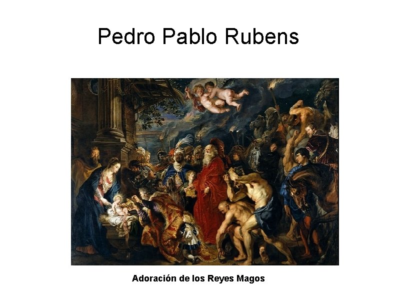 Pedro Pablo Rubens Adoración de los Reyes Magos 