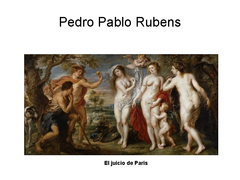 Pedro Pablo Rubens El juicio de Paris 