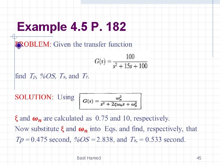 Example 4. 5 P. 182 Basil Hamed 45 