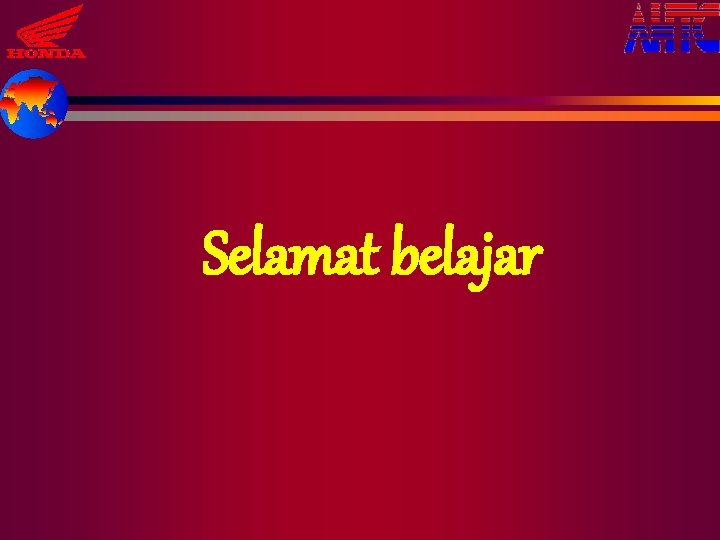 Selamat belajar 