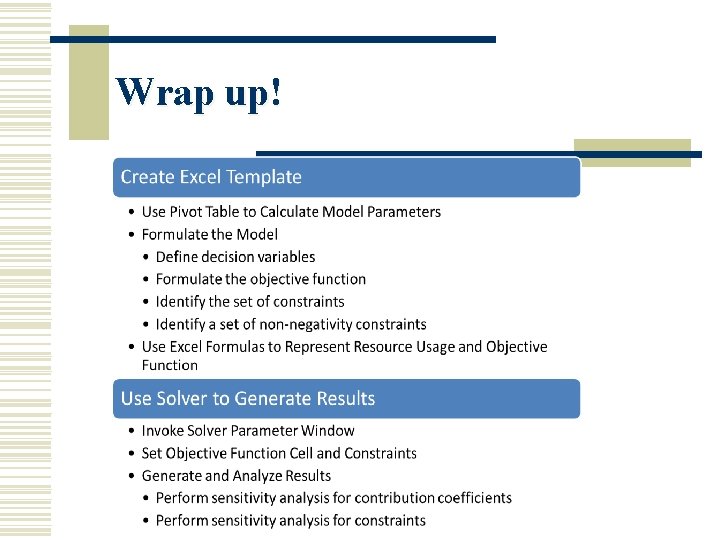 Wrap up! Wrap up!