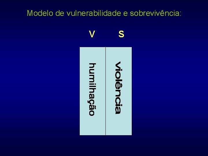 Modelo de vulnerabilidade e sobrevivência: V S 