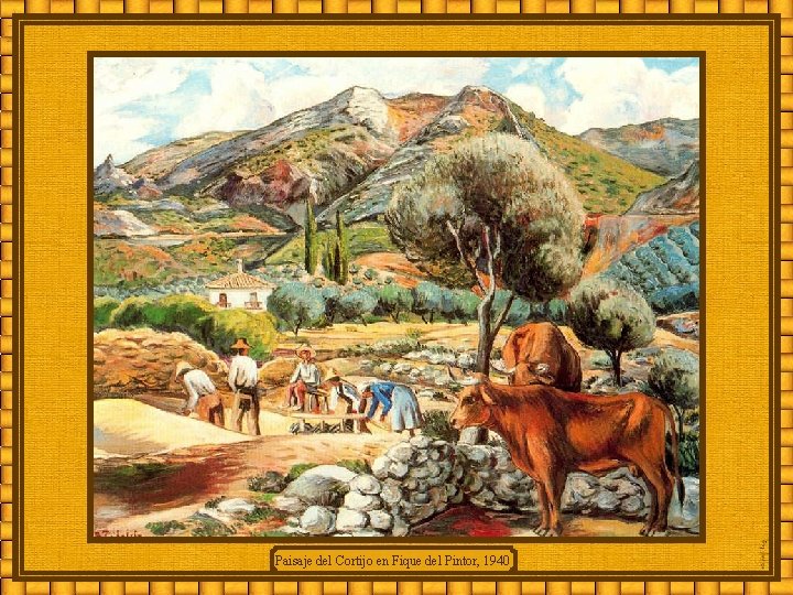 Paisaje del Cortijo en Fique del Pintor, 1940 