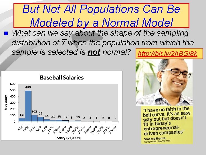 But Not All Populations Can Be Modeled by a Normal Model n What can