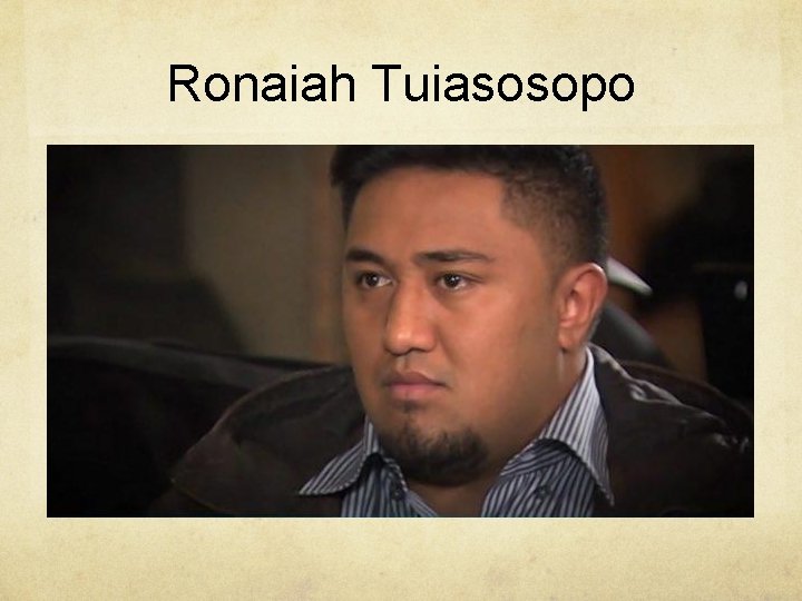 Ronaiah Tuiasosopo 