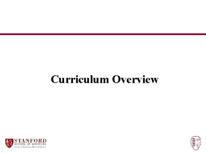 Curriculum Overview 