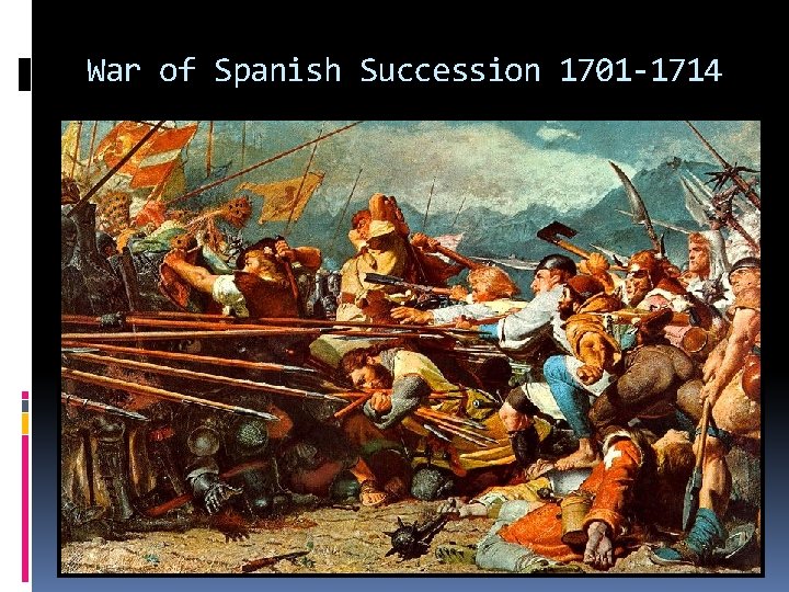 War of Spanish Succession 1701 -1714 