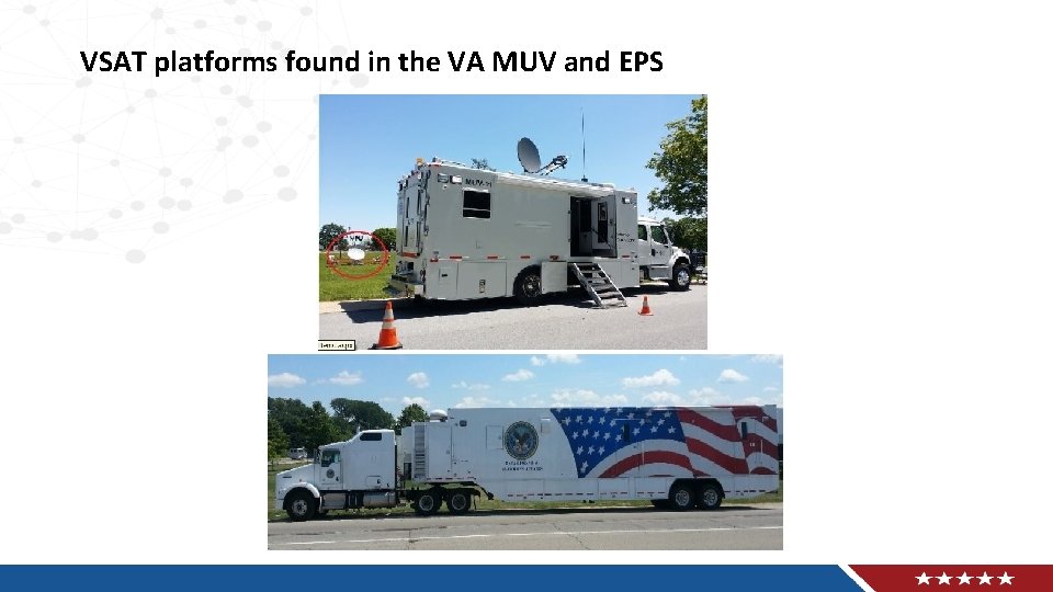 VSAT platforms found in the VA MUV and EPS 