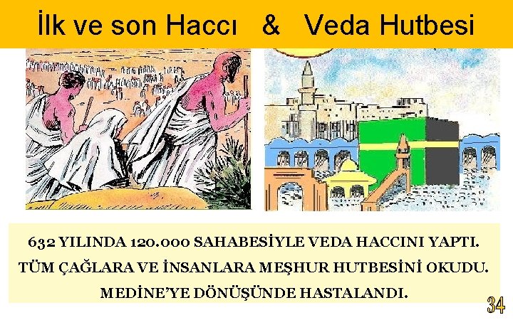 İlk ve son Haccı & Veda Hutbesi 632 YILINDA 120. 000 SAHABESİYLE VEDA HACCINI