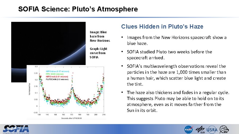 SOFIA Science: Pluto’s Atmosphere Clues Hidden in Pluto’s Haze Image: Blue haze from New