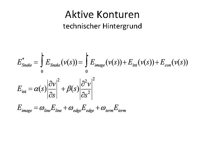 Aktive Konturen technischer Hintergrund 