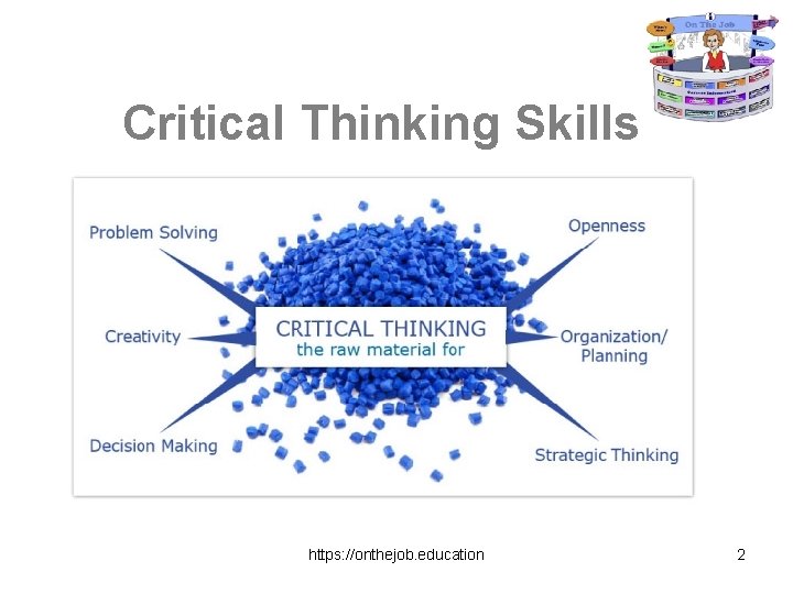 Critical Thinking Skills https: //onthejob. education 2 