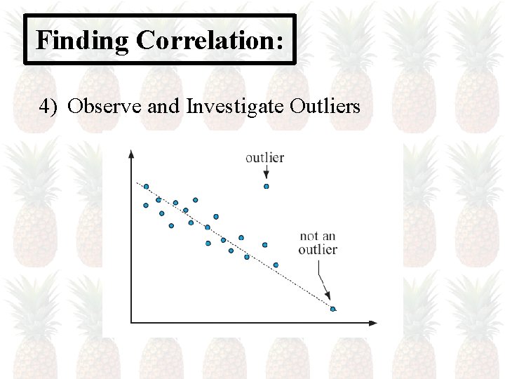 Finding Correlation: 4) Observe and Investigate Outliers 
