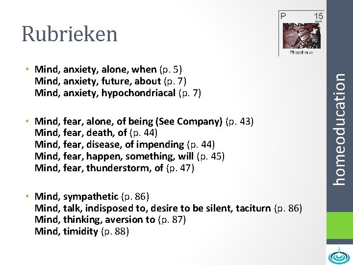  • Mind, anxiety, alone, when (p. 5) Mind, anxiety, future, about (p. 7)