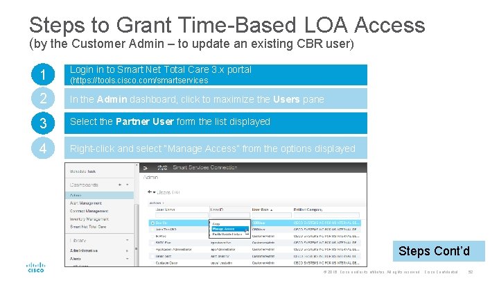 Steps to Grant Time-Based LOA Access (by the Customer Admin – to update an