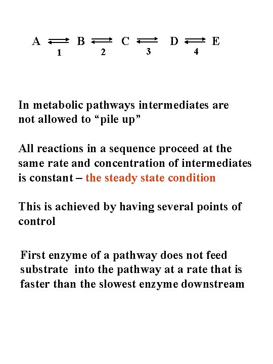 A 1 B 2 C 3 D 4 E In metabolic pathways intermediates are