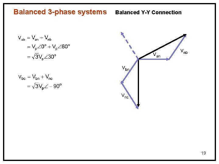 Balanced 3 -phase systems Balanced Y-Y Connection 19 