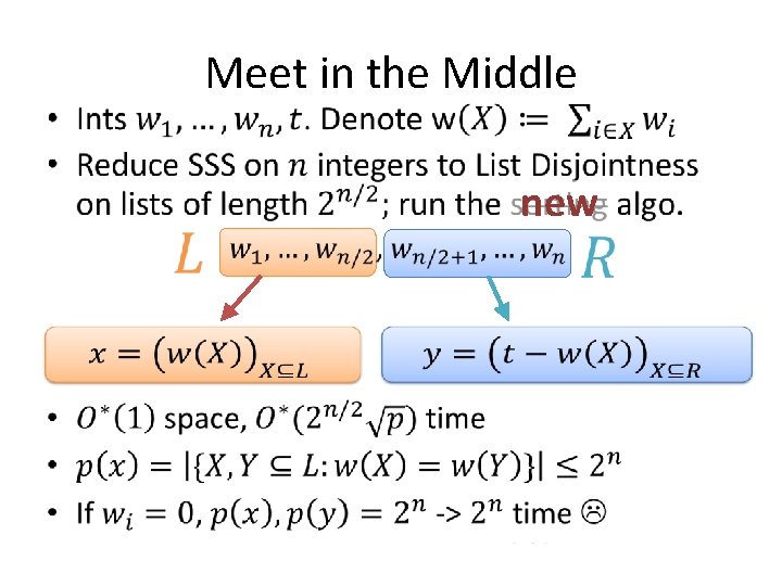 Meet in the Middle • new 