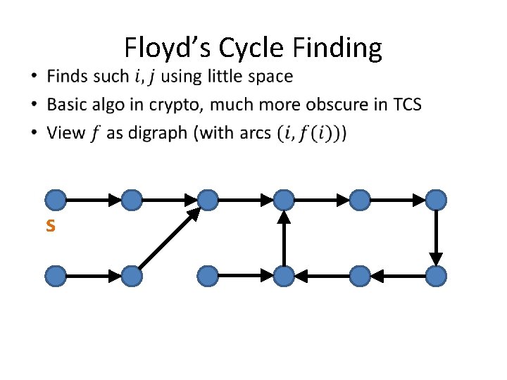  • s Floyd’s Cycle Finding 