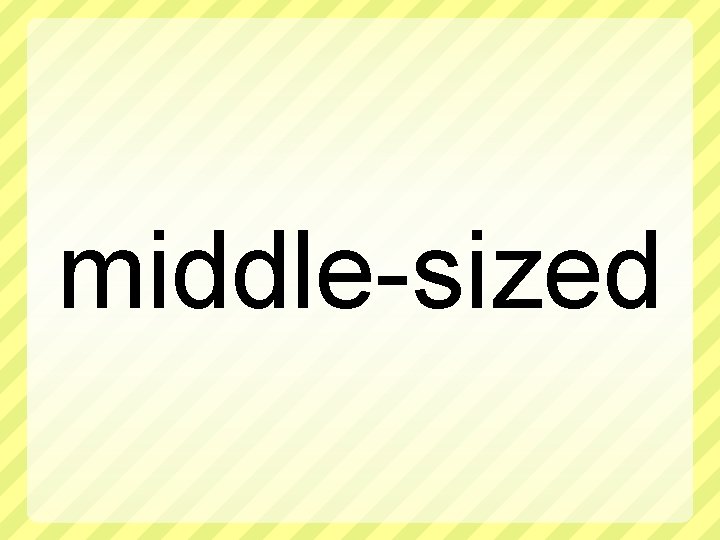 middle-sized 