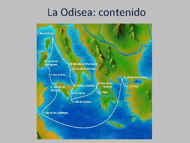 La Odisea: contenido 