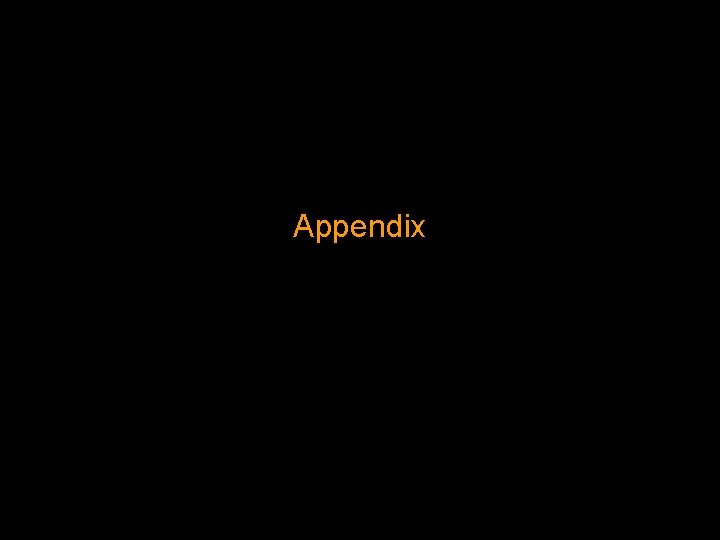 Appendix Appendix