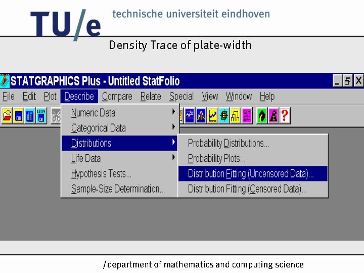 Density Trace of plate-width /k Density Trace of plate-width /k