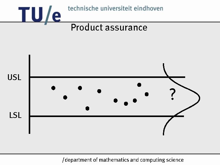 Product assurance USL ? LSL /k Product assurance USL ? LSL /k