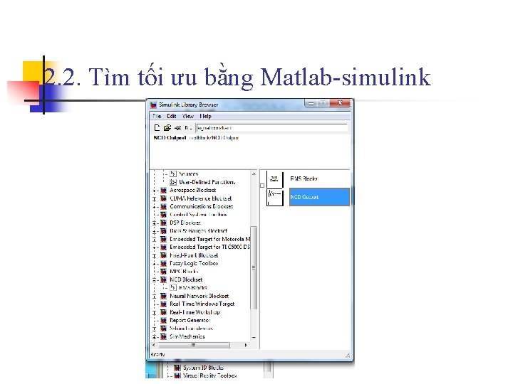 2. 2. Tìm tối ưu bằng Matlab-simulink 