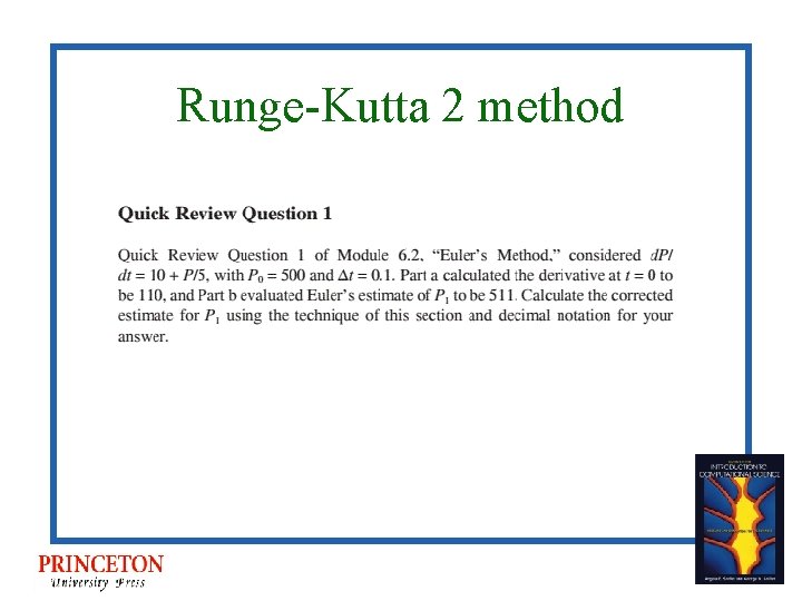 Runge-Kutta 2 method 