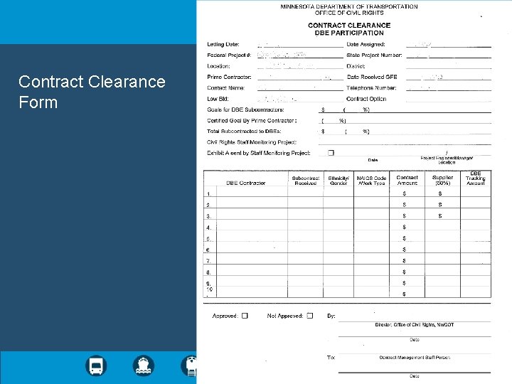 Contract Clearance Form 