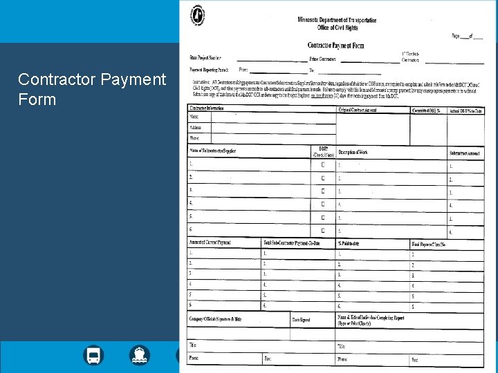 Contractor Payment Form 