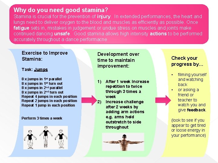 Why do you need good stamina? Stamina is crucial for the prevention of injury.