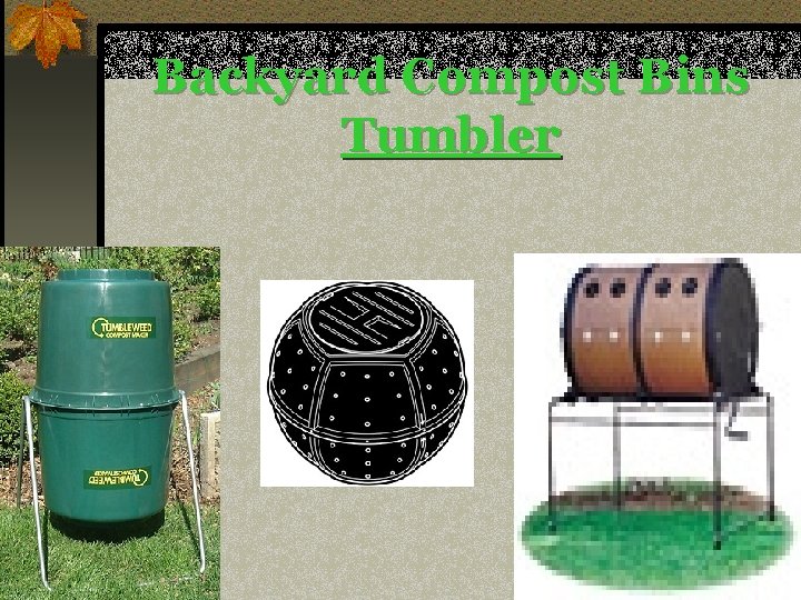 Backyard Compost Bins Tumbler 