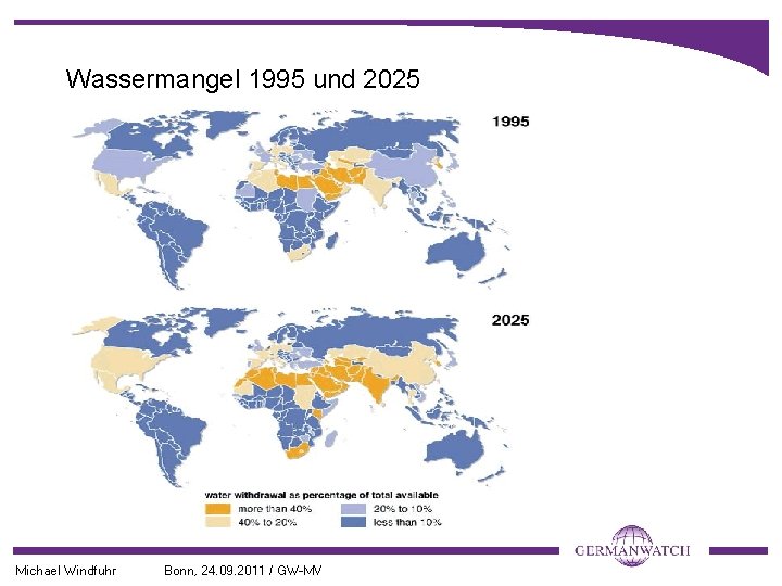 Wassermangel 1995 und 2025 Michael Windfuhr Bonn, 24. 09. 2011 / GW-MV 