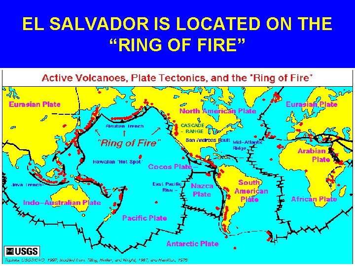 EL SALVADOR IS LOCATED ON THE “RING OF FIRE” 