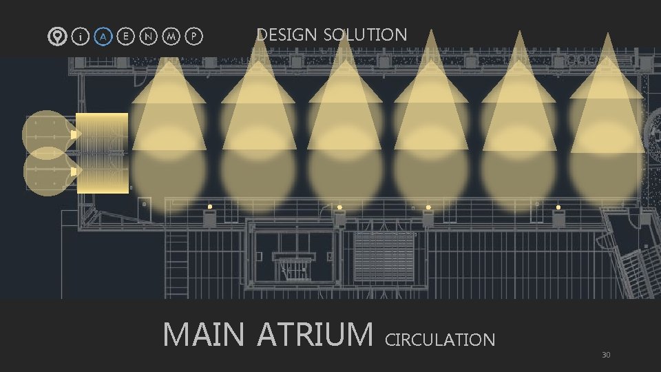 DESIGN SOLUTION MAIN ATRIUM CIRCULATION 30 