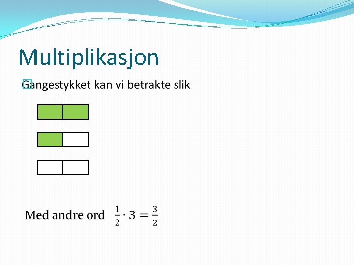 Multiplikasjon � 