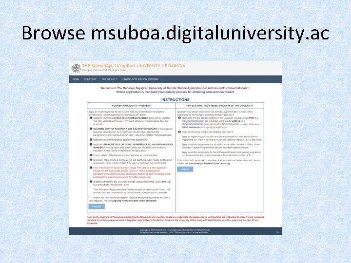 Browse msuboa. digitaluniversity. ac 