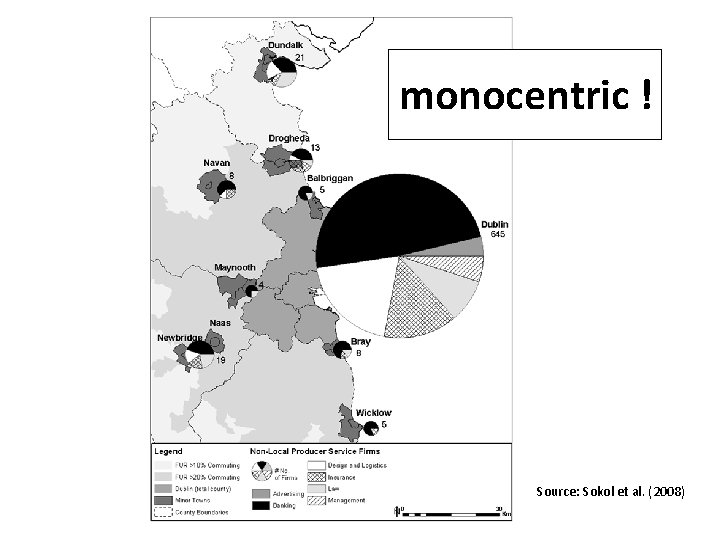monocentric ! Source: Sokol et al. (2008) 