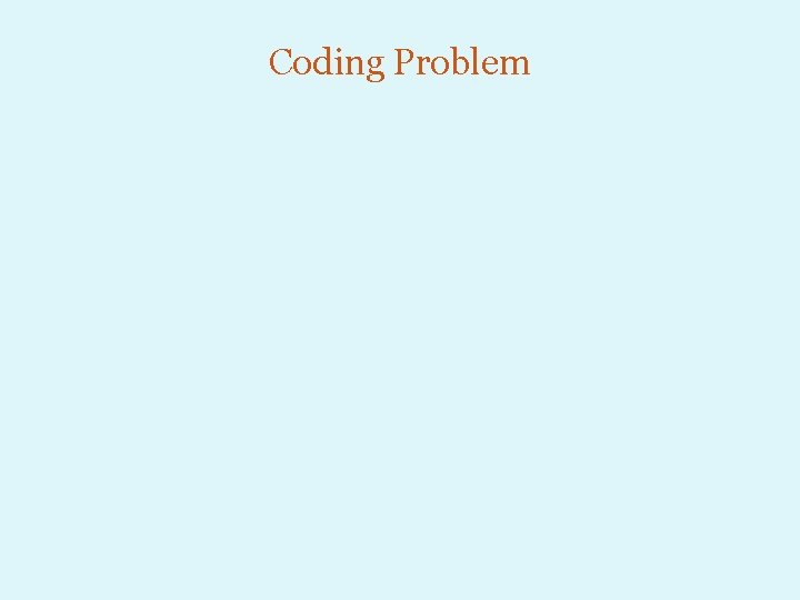 Coding Problem 