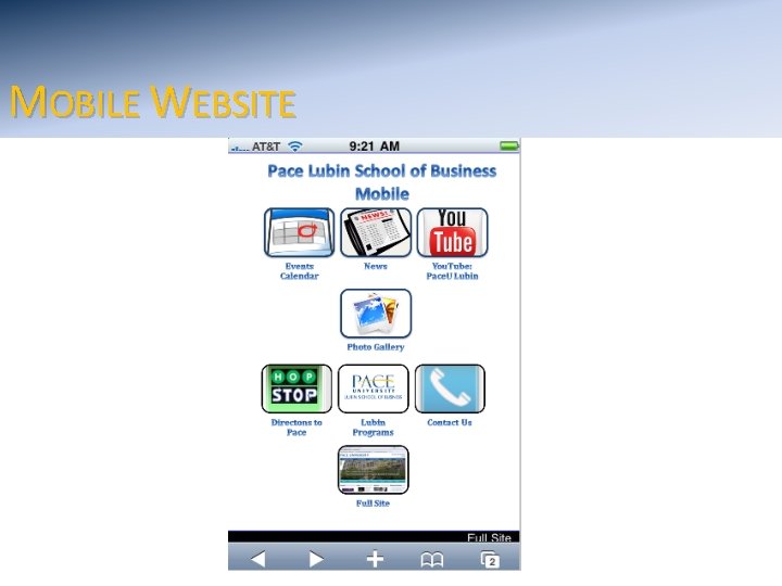 MOBILE WEBSITE 