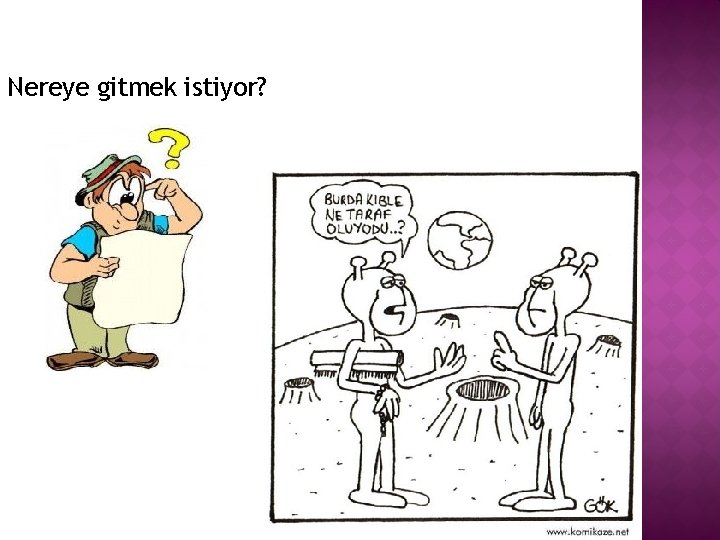 Nereye gitmek istiyor? 