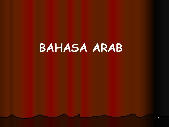 BAHASA ARAB 9 