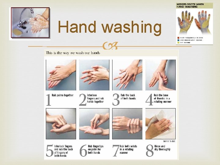 Hand washing 
