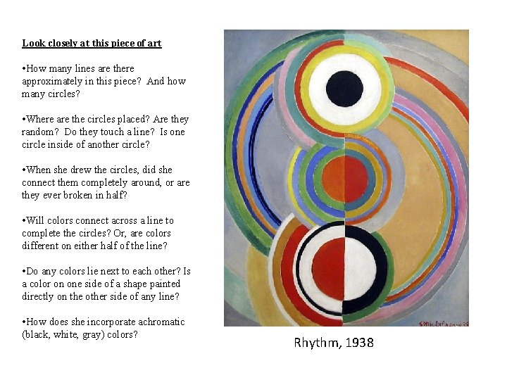 Look closely at this piece of art • How many lines are there approximately