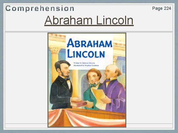 Page 224 Abraham Lincoln 