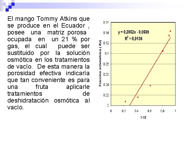 El mango Tommy Atkins que se produce en el Ecuador , posee una matriz
